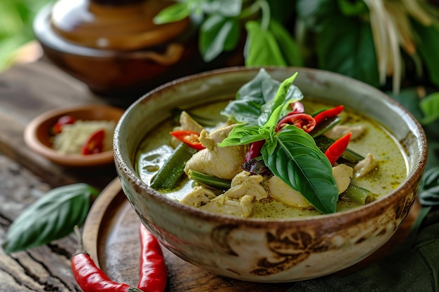 그린 커리 (Green Curry)  (Gaeng Keow Wan) 활기찬 태국  커리 (Vibrant Thai Chicken Curry)