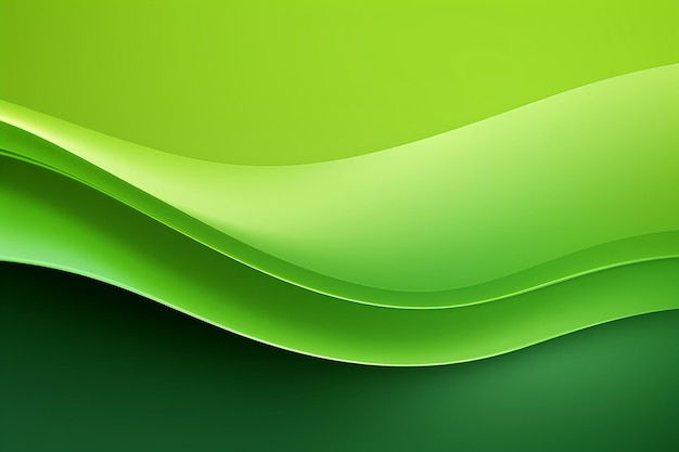 Photo green curve abstract background