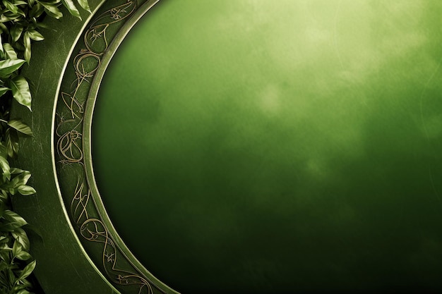 Green curve background