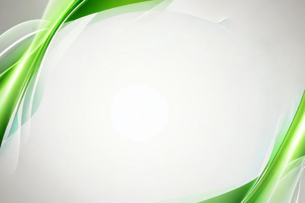 Green curve frame template background