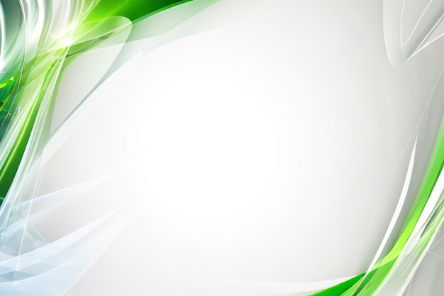 Green curve frame template background