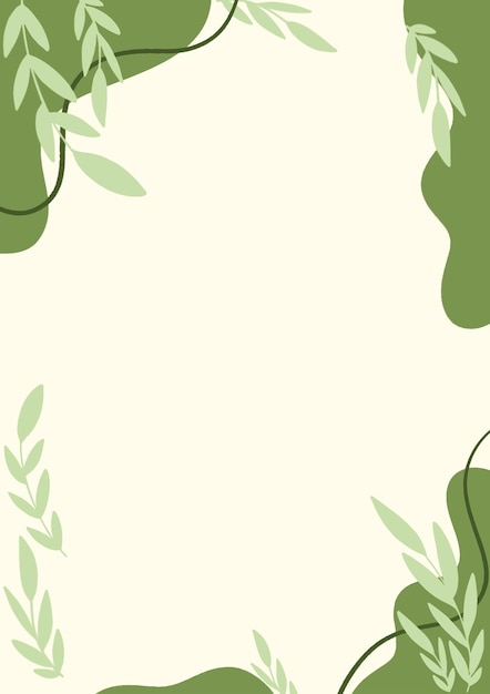 Green cute blank background
