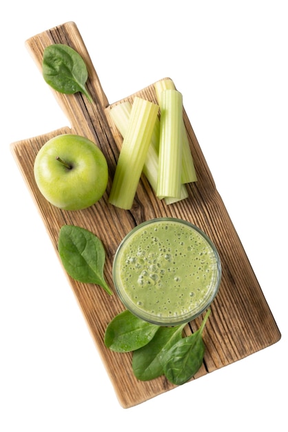 Green detox drink from spinach and celery