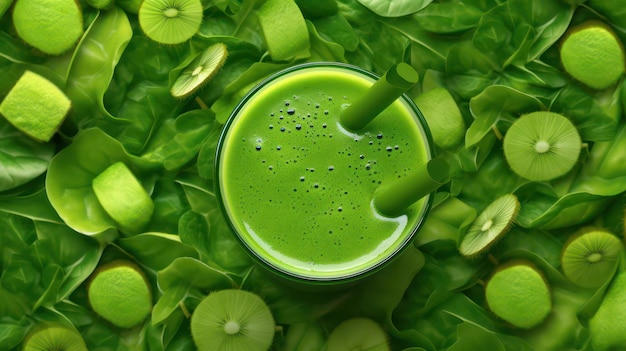 Photo green detox juice