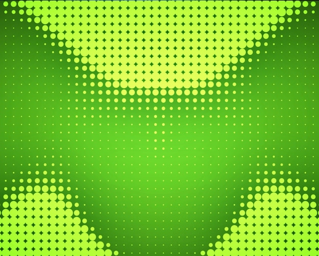 Green dots placed in wave