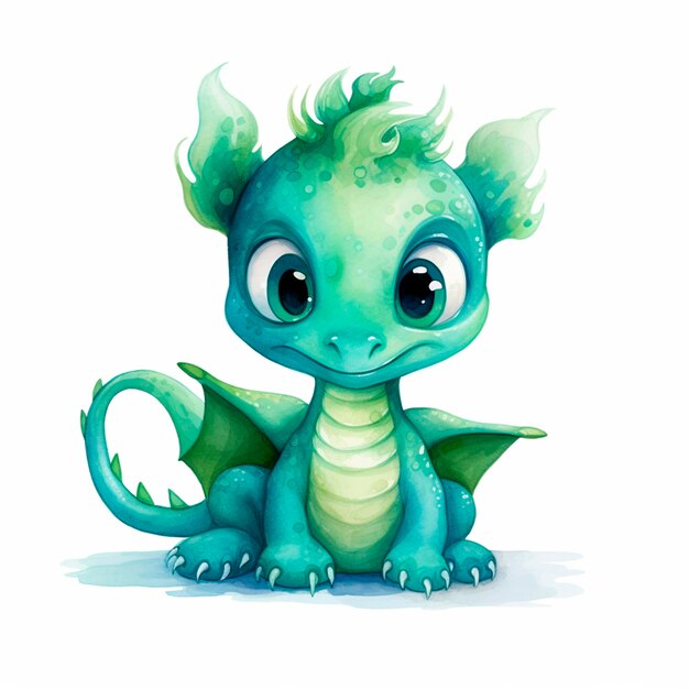 green dragon year 2024 on a white background