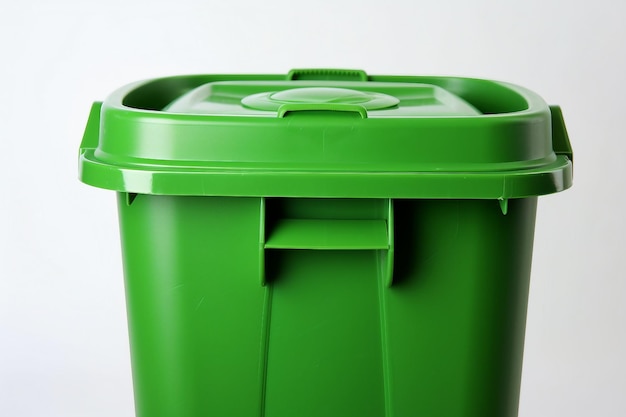 Photo green dust bin