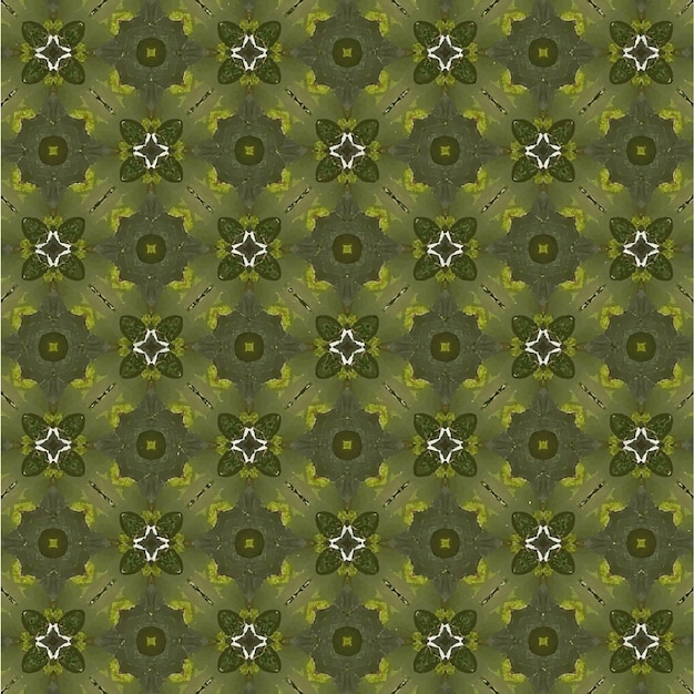 Photo green earthy color seamless patterns