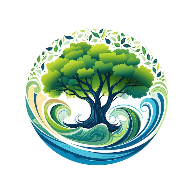 Photo green eco life icon