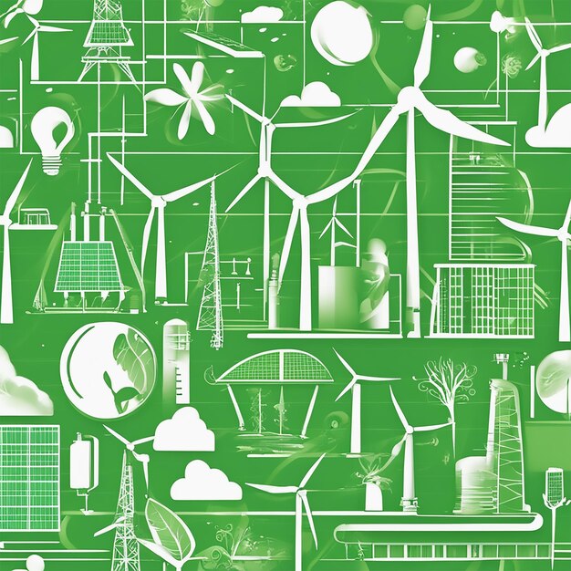グリーン エネルギーのベクトル イラスト