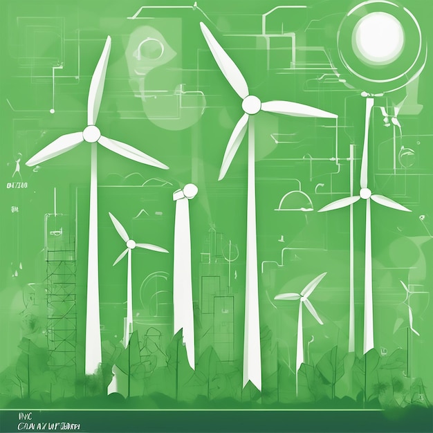 Green energy Vector Illustrations