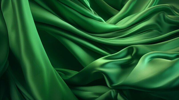 Green fabric by the window