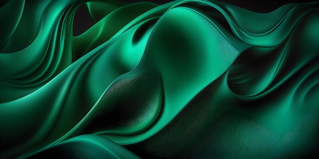 Зеленая ткань изумрудный атласный фон