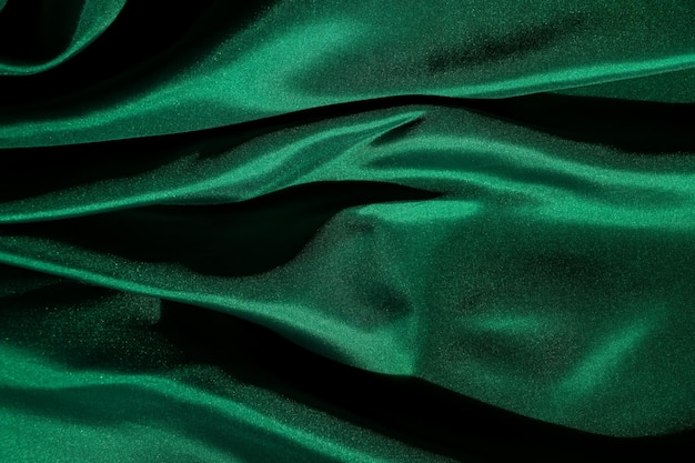 Green fabric texture background abstract closeup texture of cloth