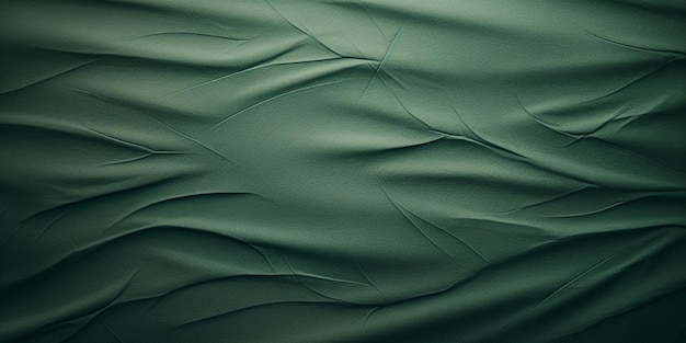 Green fabric with a black background