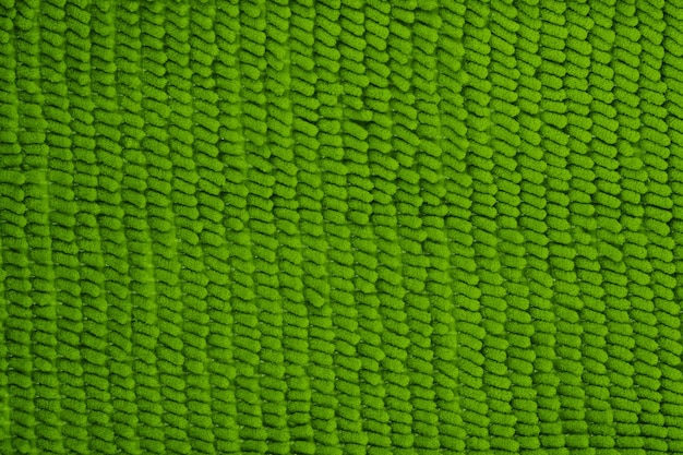 Photo green fabric with texture fiber floor worm mat