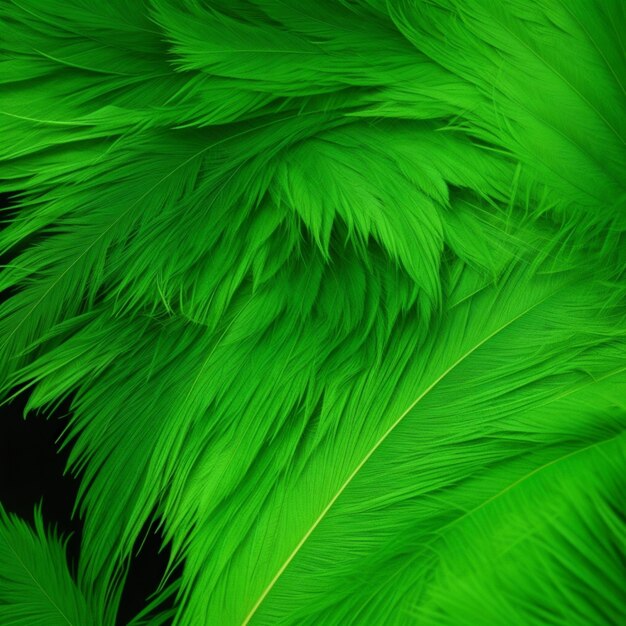 Premium Photo  Green feathers. green feathers texture background