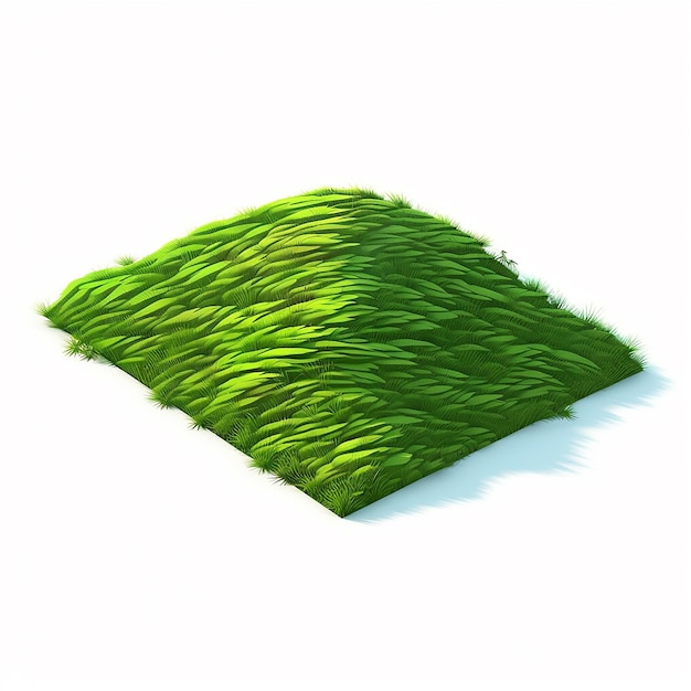 Photo a green felt laying on a white surface