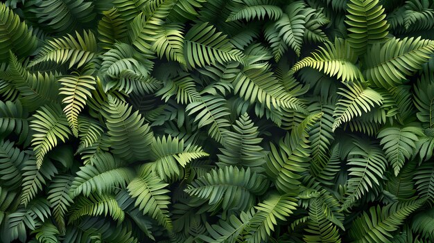 Green fern wallpaper