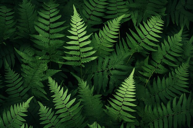 a green fern with a green background.