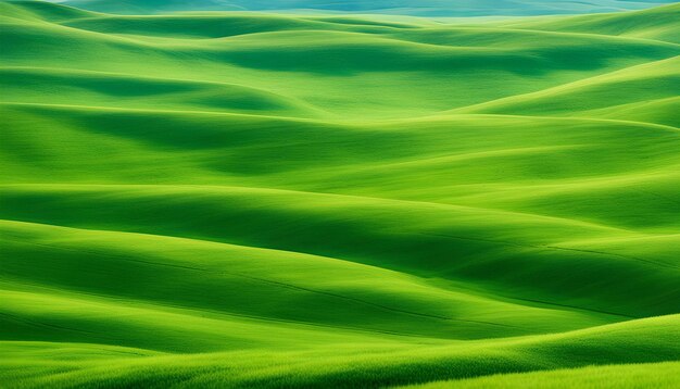 Photo a green field of wheat with a green background