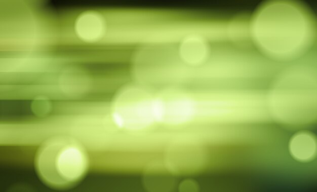 Green filtered bokeh abstract background.