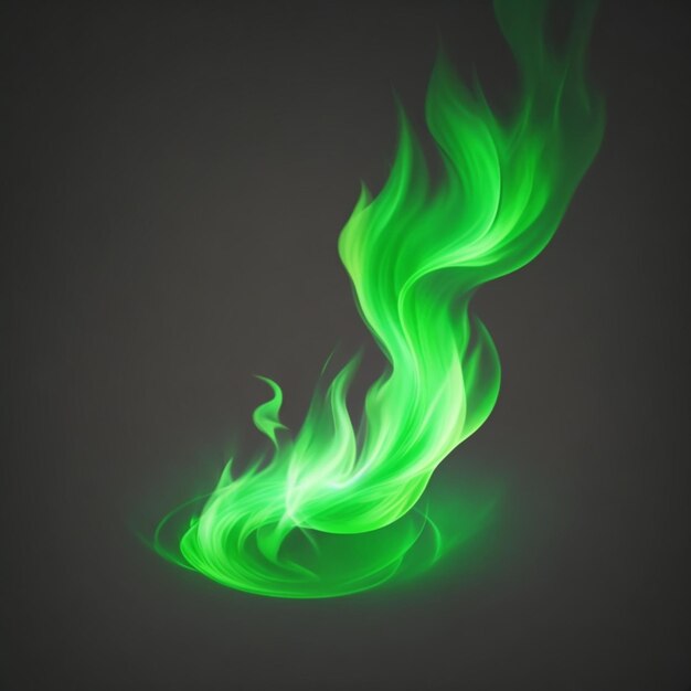 green flame