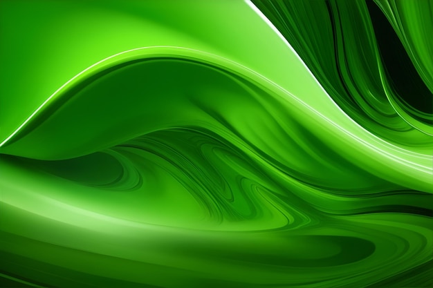 Green flow background