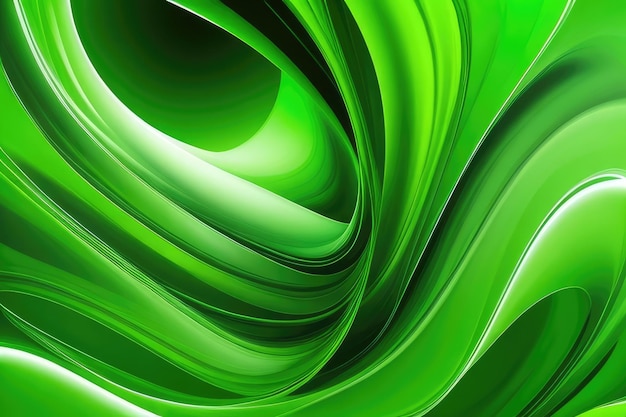 Photo green flow background