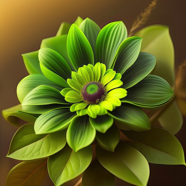 Green flower