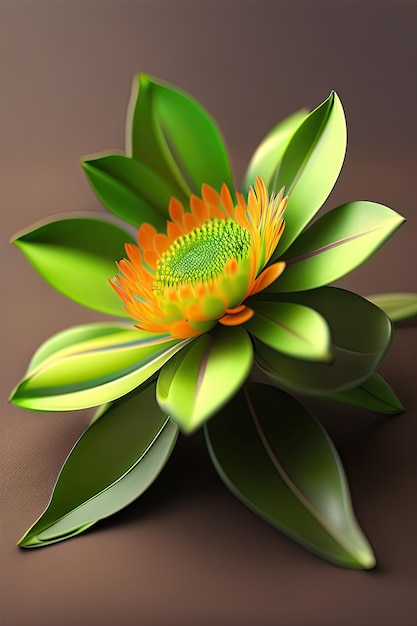 Green flower