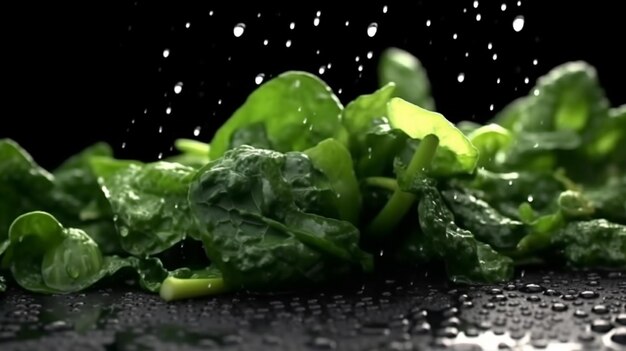 Premium AI Image | green food background