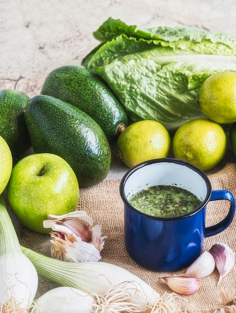 Green food delicious soup smoothie