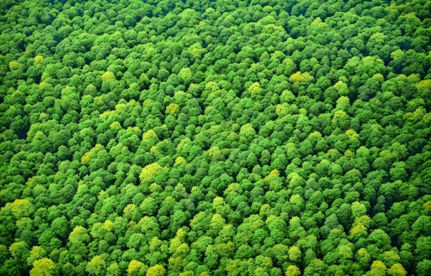 A green forest with a lot of trees