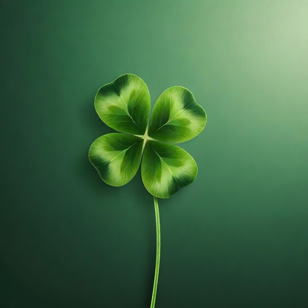 Photo green four leaf clover