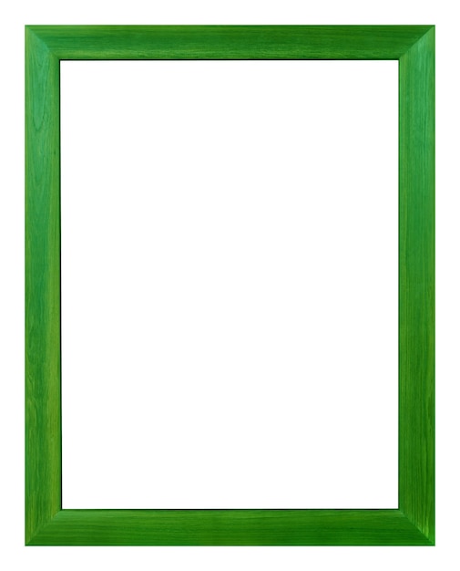 Green frame isolated on the white background vintage style