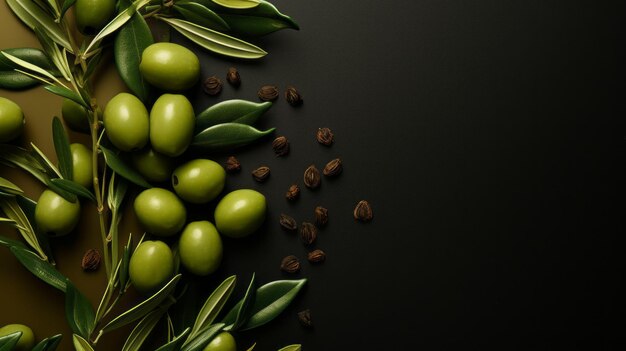 Green Frame Mockup On Olive Layered Textures And Vibrant Colors