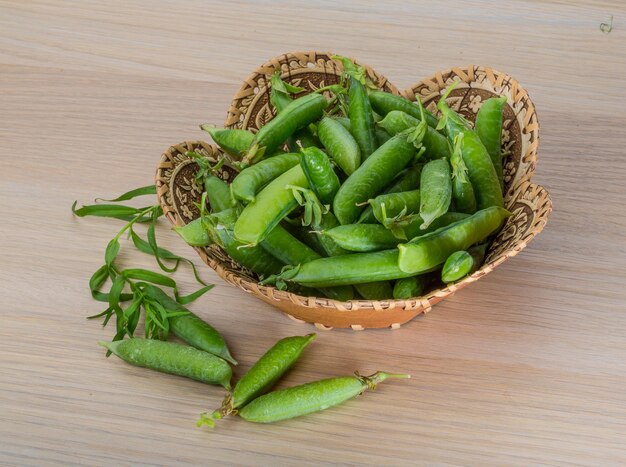 Green fresh peas