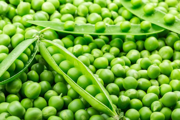 Green fresh peas