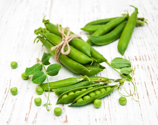 Green fresh peas