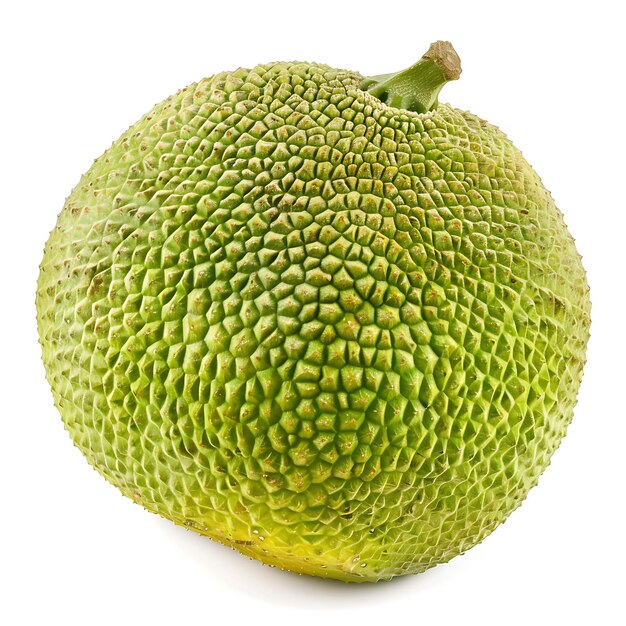 Photo a green fruit with a yellow and green skin and a green speckled section