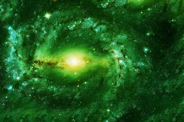 Green galaxy elements of this image furnished by nasa