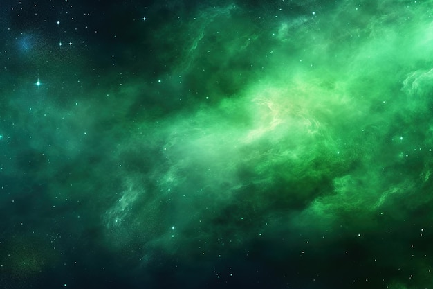 green Galaxy Sky Texture background