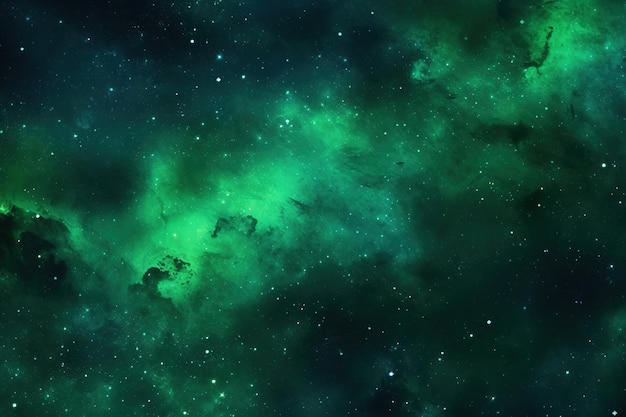 green Galaxy Sky Texture background