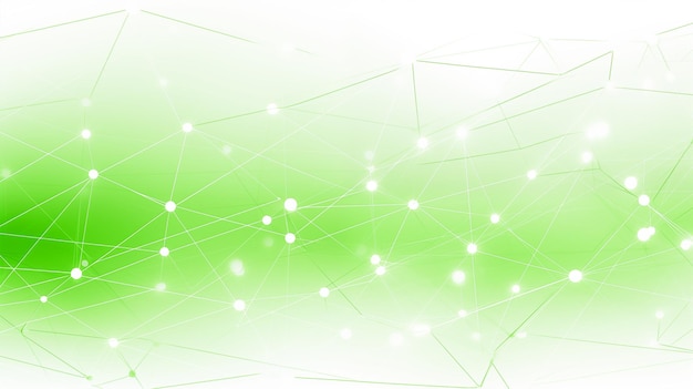 green geometric network design technology connectivity concepts modern abstract background