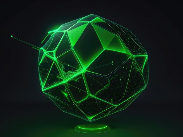 A green geometrical earth