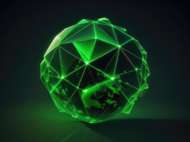 A green geometrical earth