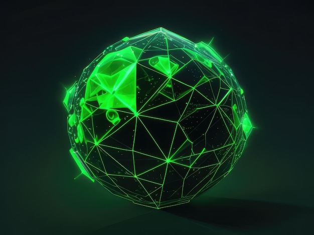 A green geometrical earth