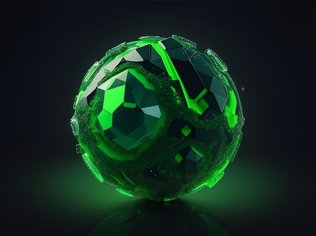 A green geometrical earth