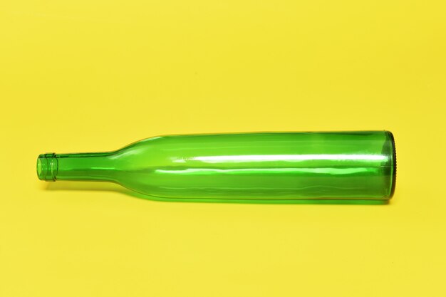 Green glass bottle